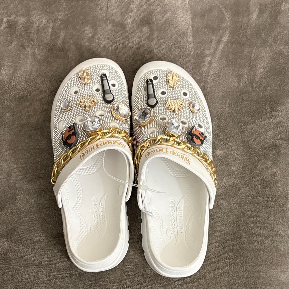 Skechers Womens Snoop Dogg: Arch Fit Footsteps - Rolling N Gold - Picture 6 of 13